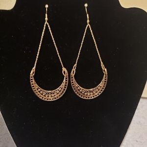 Gold tone earrings